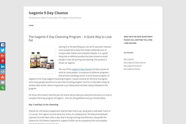 Twenty Twelve theme site design template sample
