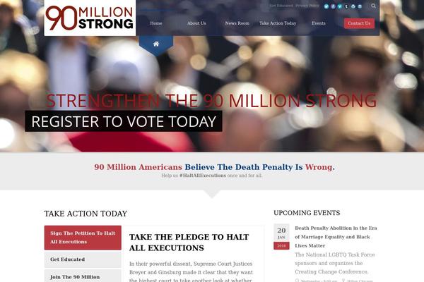 90millionstrong.org site used Election