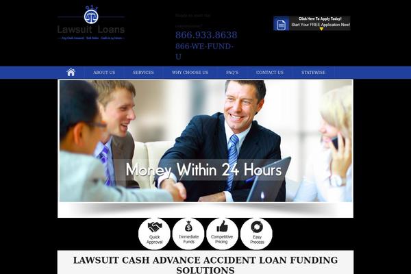 Law website example screenshot