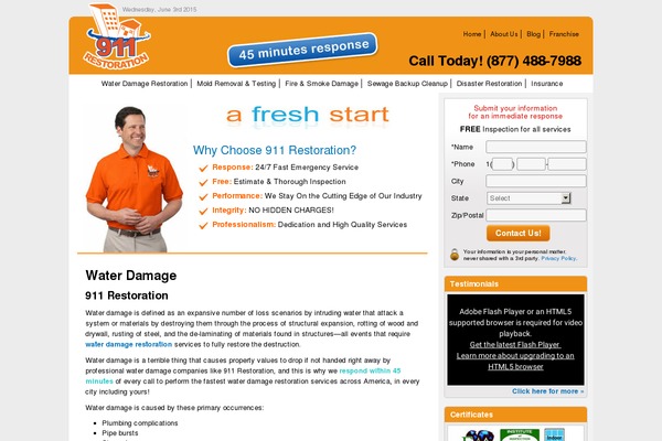 911restoration.com site used 911main