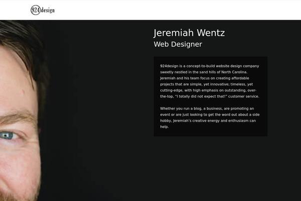 Resume theme site design template sample