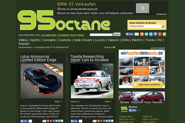 95octane.com site used 95octane