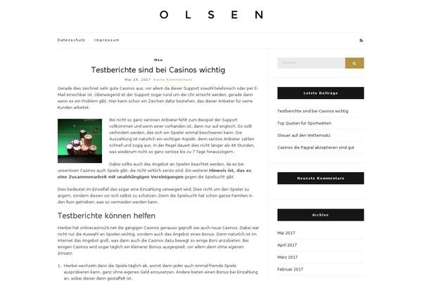 Twenty Seventeen theme site design template sample