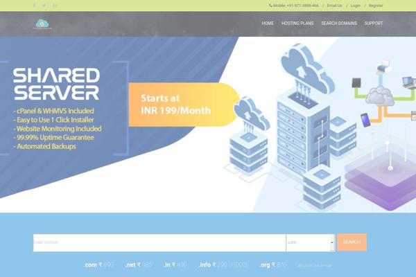 MaxHost theme site design template sample