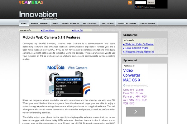 Innovation theme websites examples