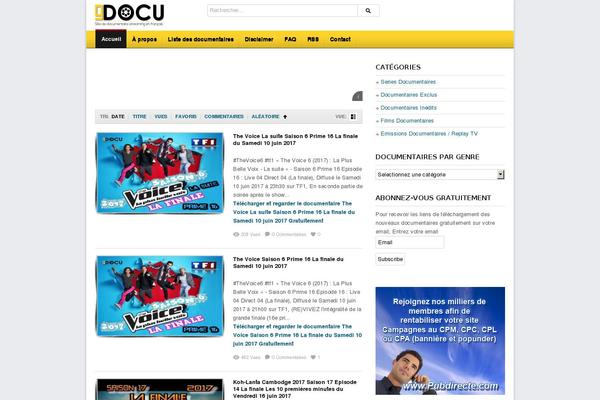 Docu theme site design template sample