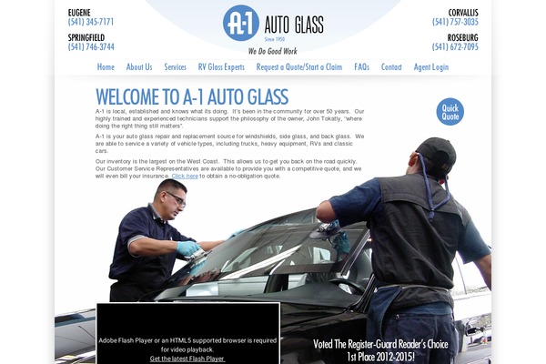 a-1autoglass.com site used A1autoglass