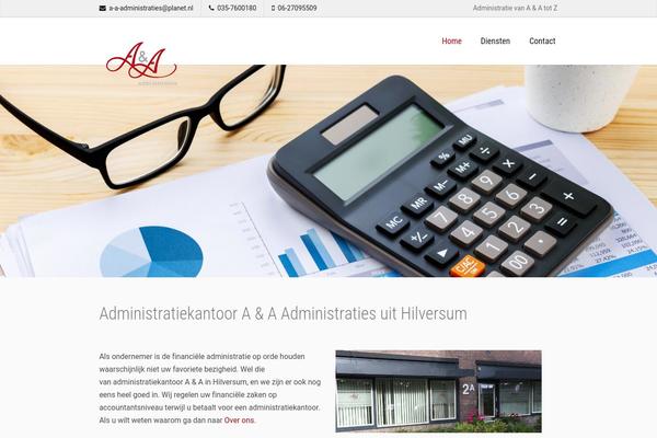 a-a-administraties.nl site used Lambda-child-theme