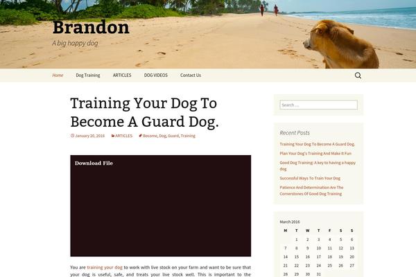 WordPress website example screenshot