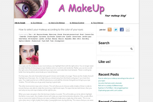 a-makeup.com site used Temptastic