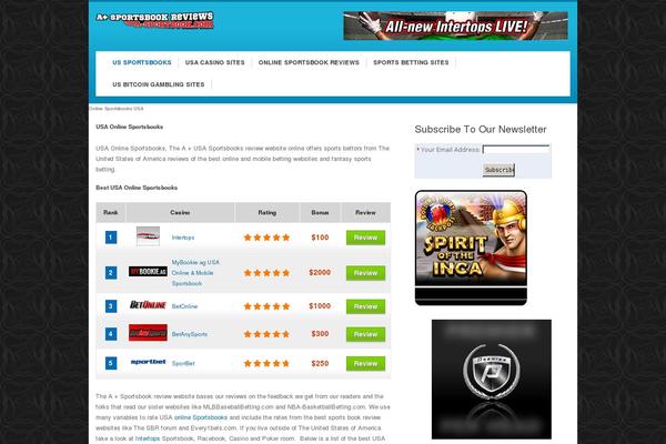 Slots Theme website example screenshot