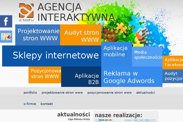 a-tech.pl site used Kindergarten-theme