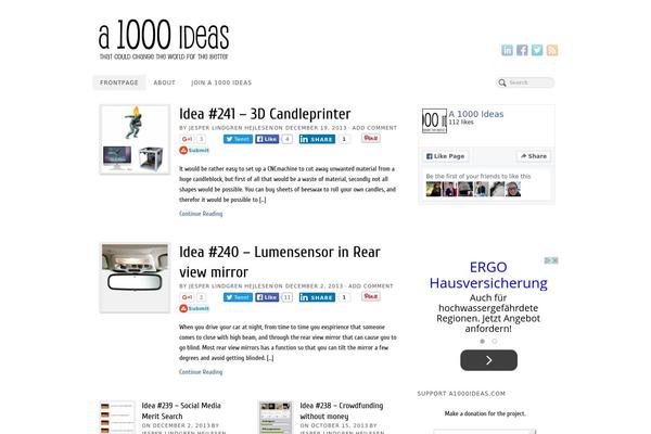 PageLines theme site design template sample