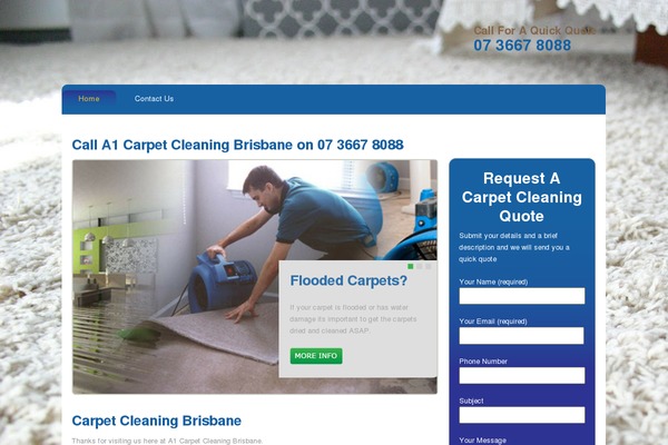 a1carpetcleaningbrisbane.com.au site used Headthreetheme