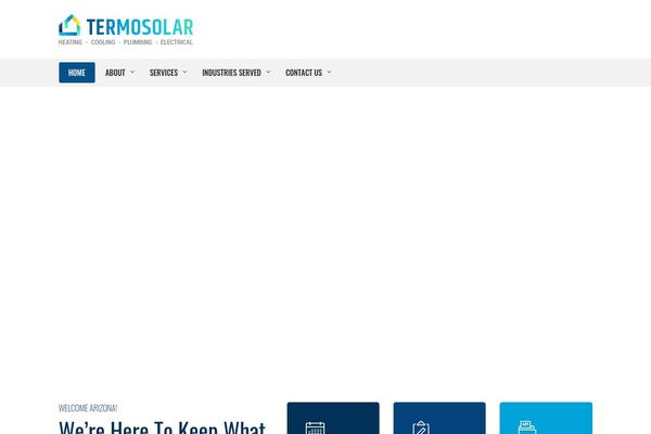 Termosolar theme site design template sample