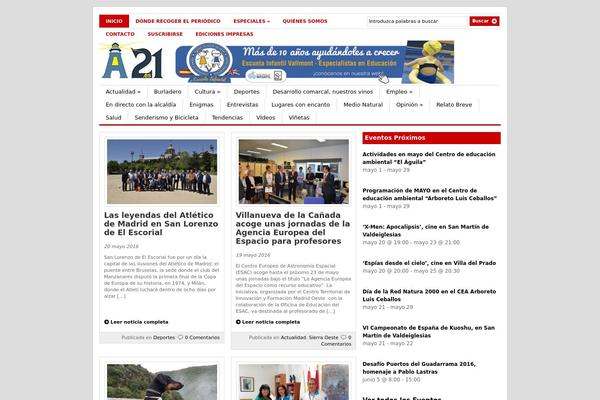 a21.es site used Gazette