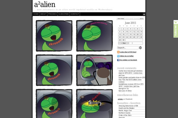 a2alien.com site used Comicpress V