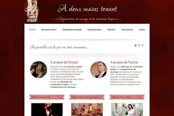 Marriage theme site design template sample