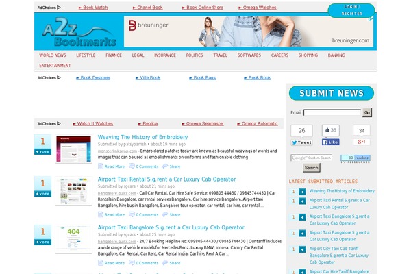 WordPress website example screenshot