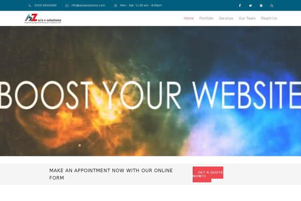 A2z theme site design template sample