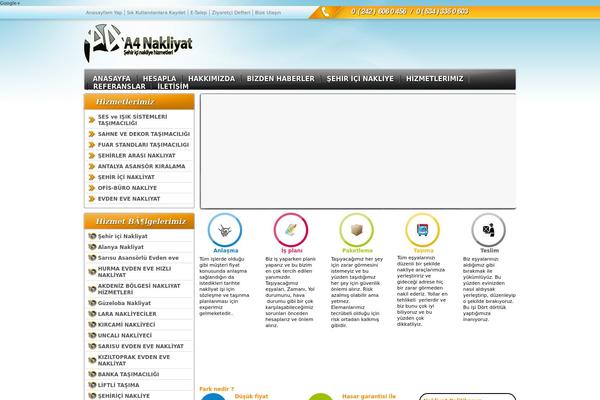 a4nakliyat.com site used Turuncu