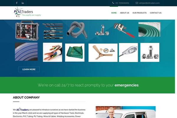 Plumberx theme site design template sample