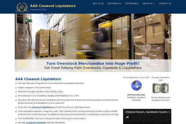 aaacloseout.com site used Aaa-closeout-liquidators