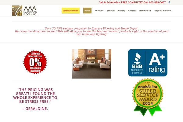 WordPress website example screenshot