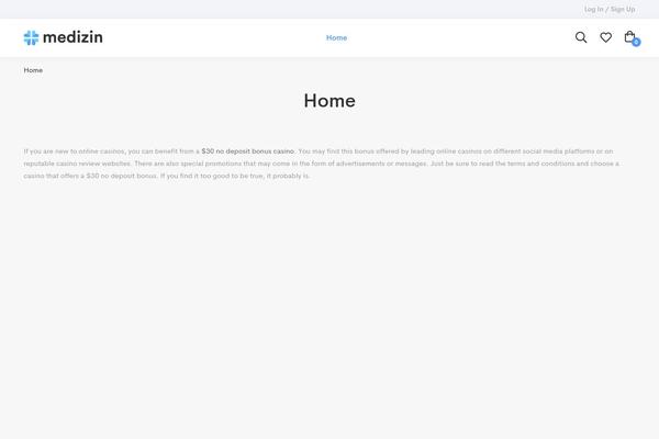 WordPress website example screenshot