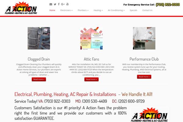 aactionhomeservices.net site used Customizr