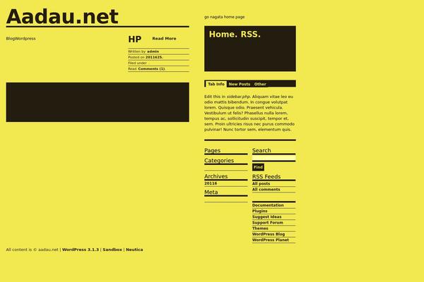 Neutica theme site design template sample