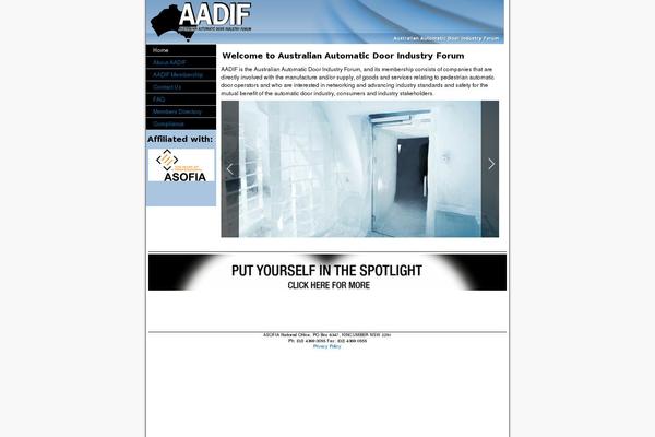 aadif.com.au site used Aadif