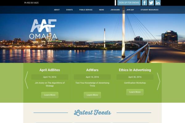 Aaf theme site design template sample