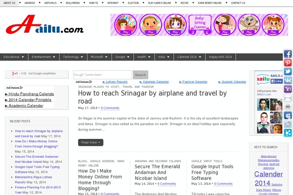 WordPress website example screenshot