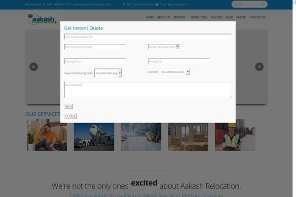 Porto theme site design template sample