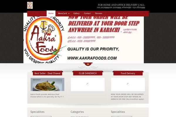 The Restaurant theme site design template sample