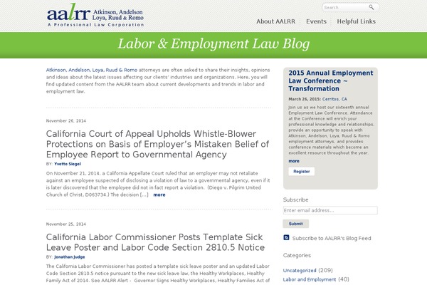 aalrremploymentlaw.com site used Aalrr