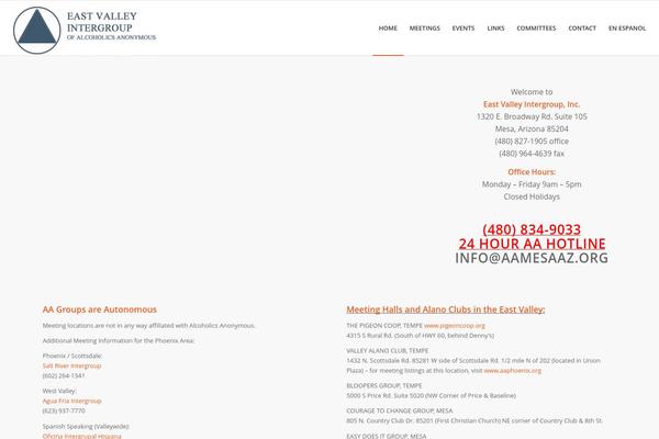 WordPress website example screenshot