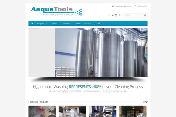 Aqua theme site design template sample