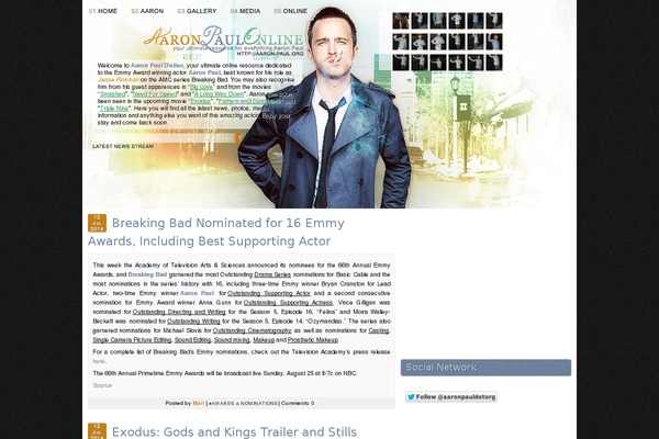 aaron-paul.org site used Premade54rwp