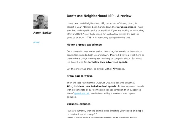 WordPress website example screenshot