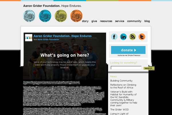 aarongriderfoundation.org site used Agf