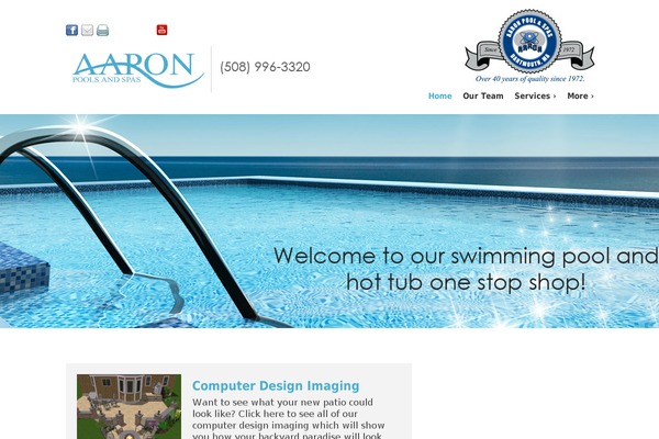 aaronpoolsandspas.com site used Localiq-gold-theme