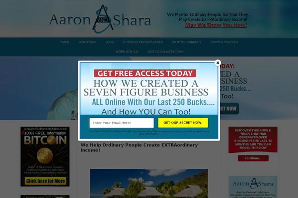 aaronshara.com site used Aaronsharatheme