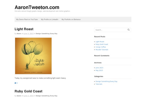 aarontweeton.com site used Frost