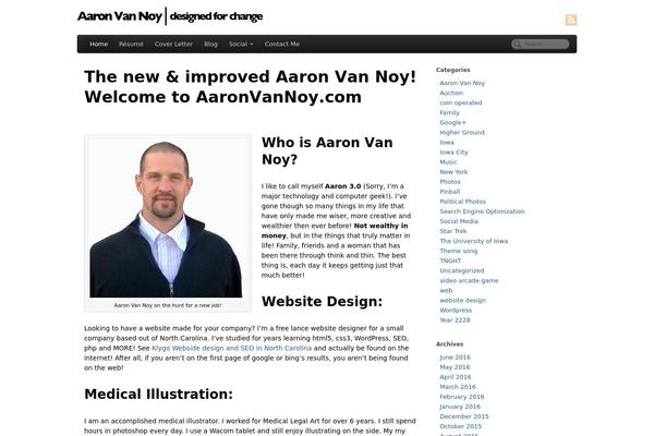 WordPress website example screenshot