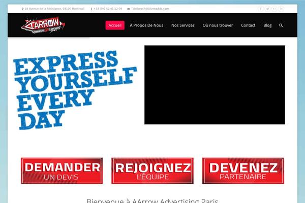 The7 theme site design template sample