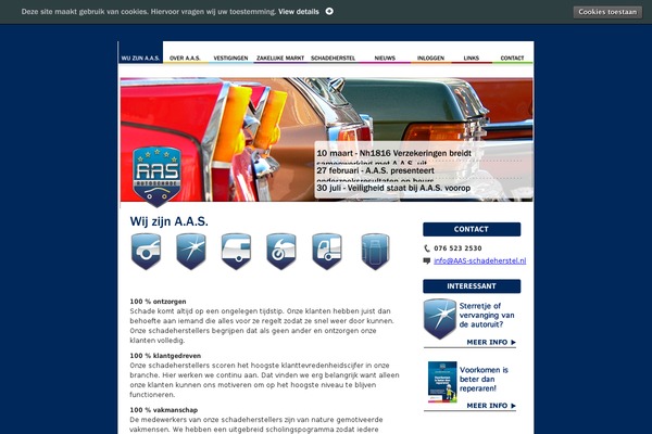 aas-schadeherstel.nl site used Aas