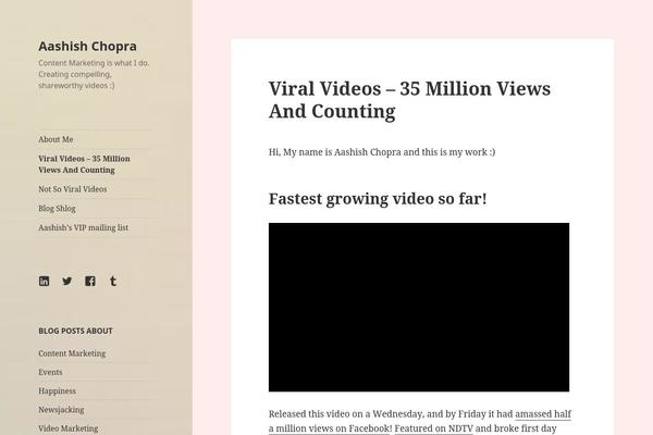 WordPress website example screenshot