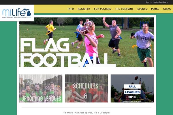 Leagueapps theme site design template sample